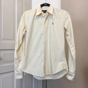 Polo Ralph Lauren Yellow/White Striped Oxford